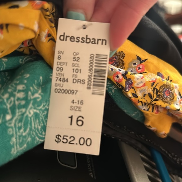 NWT Roz & Ali Ruched Navy sequined dress size 16 - Picture 8 of 8